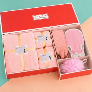 Coffret serviettes et accessoire de bain